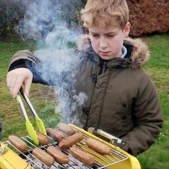 Child at bbq