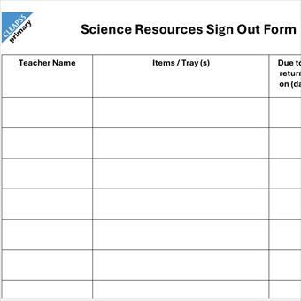 Sign out form table