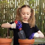 Girl with trowel