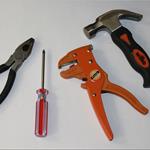 Hammer screwdriver pliers wirestripper