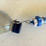 Hook through water bottle