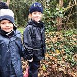 Children in winter clothes 