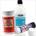 A ranges of common glues and adhesives